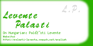 levente palasti business card